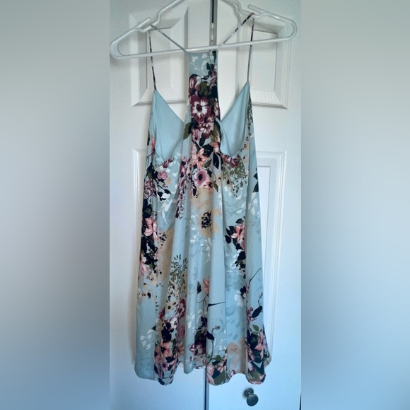 ⭐️SAVED BY FHE DRESS MINT FLORAL TANK SHORT DRESS SZ MEDIUM WARN ONCE - Picture 14 of 16